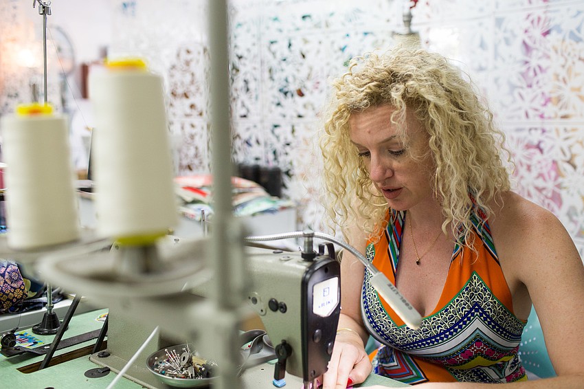 Huard teaches yoga in the mornings before she goes to Aerial Clothing SRQ for the rest of the day.