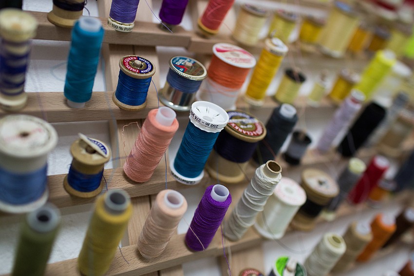 With each fabric she buys, it becomes a different design to keep the uniqueness of her pieces.