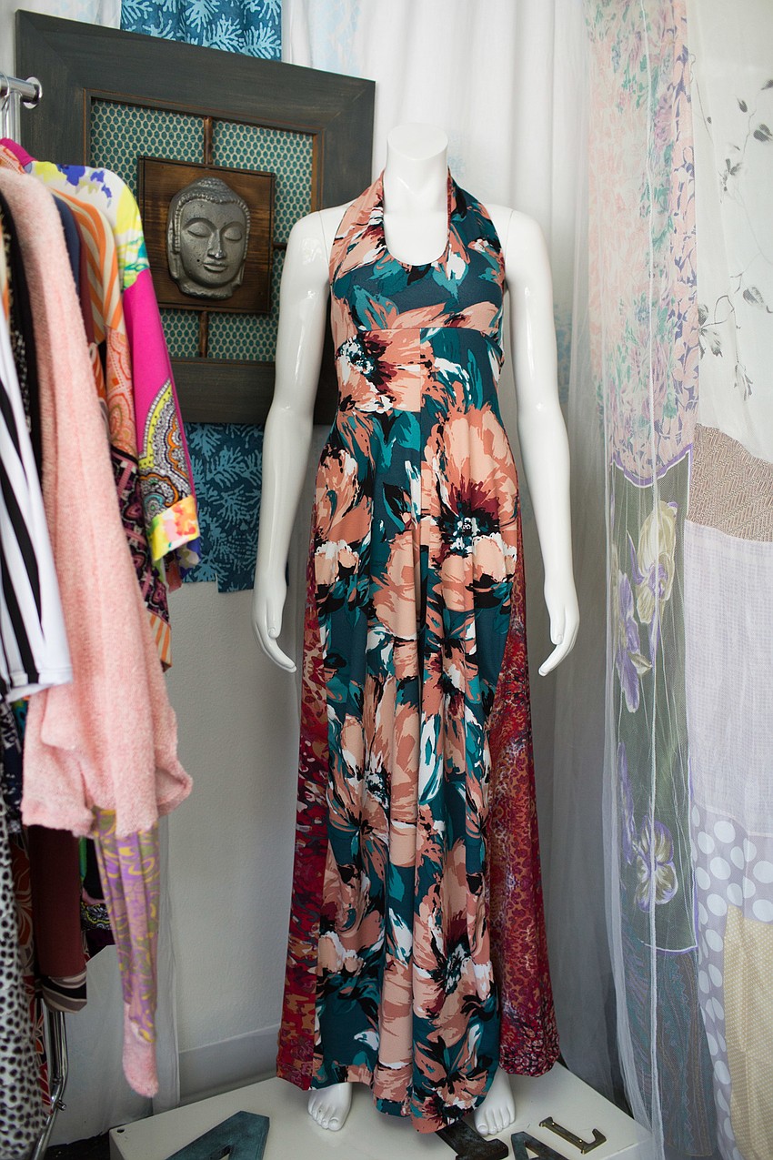 Each piece is one size and compliments each body type.