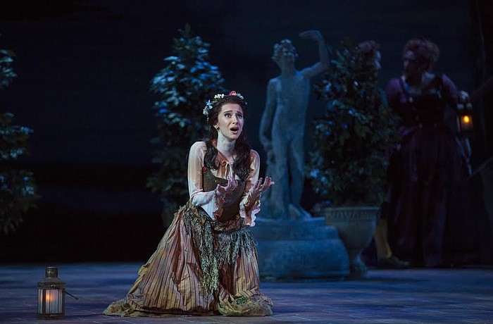 Natalie Almeter sings a solo in "Marriage of Figaro" at the Sarasota Opera in 2015.