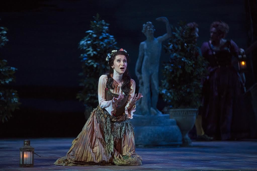 Natalie Almeter sings a solo in "Marriage of Figaro" at the Sarasota Opera in 2015.