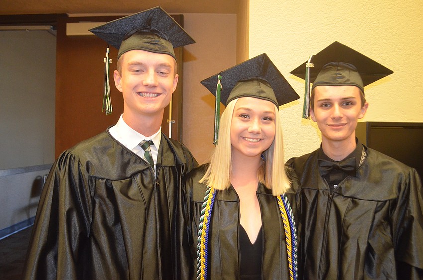 Michael Wijas, Sydney Wicks and Tyler Whitlock say the best thing about high school was meeting new people.