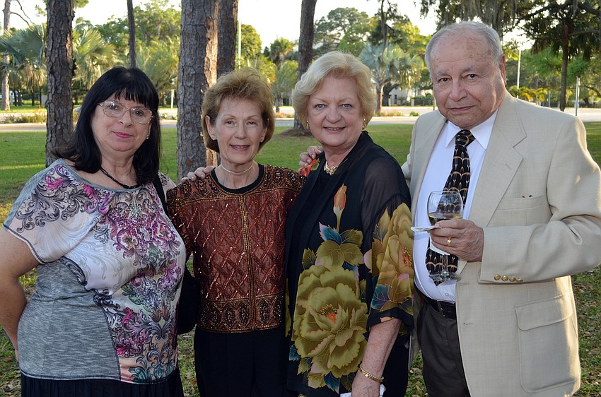 Nina Kajganic and Carolyn Beebe with Noelle and Dr. August Paredes