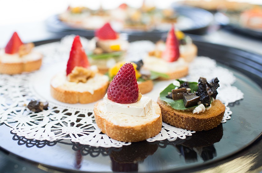 Guests enjoyed light appetizers during the opening.