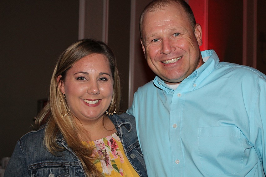 Parrish's Kristie Freihaut and Nick Freihaut enjoy the inaugural Havana Nights.