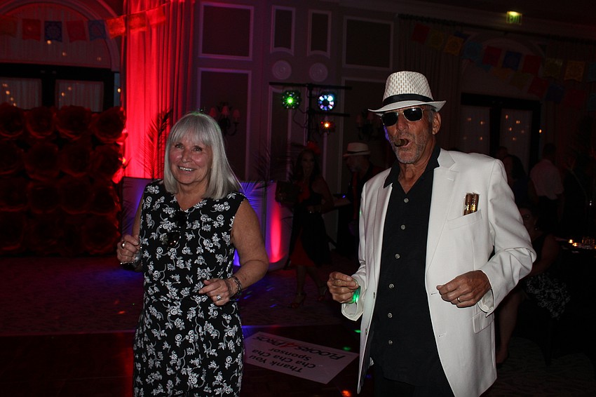 Lakewood Ranch's Susan Goodman and Les Goodman get lost in the music.