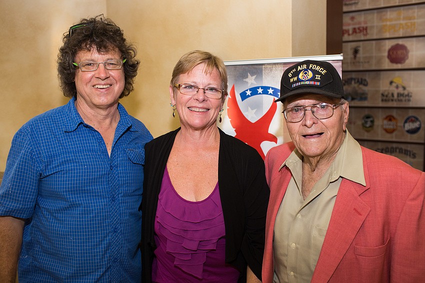 John Flaherty, Heather Drake and Guest Speaker Clarence Addy