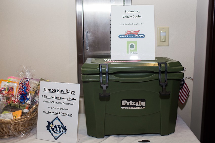 Many silent auction items were available for bidding during the program.