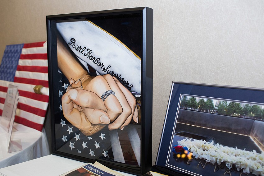 A painting by Emi Kopke was up for bids during the live auction.