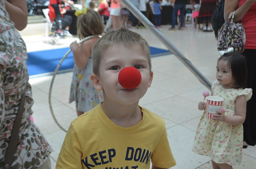 Parrish's Brexton Sullivan, 4, likes watching the circus but doesn't think he wants to join.