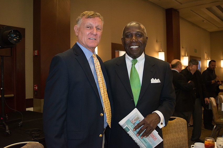 Award judges Dr. Noel Noel and Myron Robinson