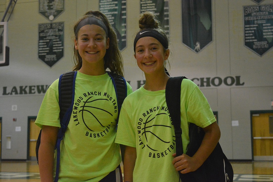 Olivia and Avery Davis attended the camp after moving from Indianapolis to Lakewood Ranch the week prior.