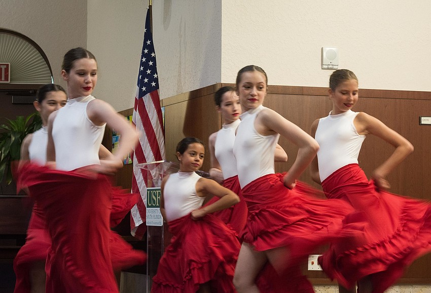 Dancers from the Sarasota Cuban Ballet School perform.