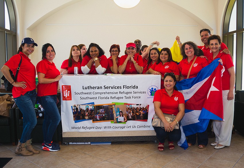 The Florida Lutheran Services team organized the Refugee Day event at USF Sarasota-Manatee.
