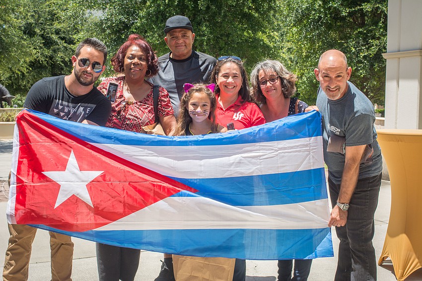 The Fernandez family proudly show off their Cuban heritage.