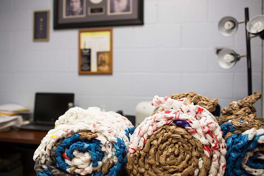 Michele's mats are given to Captain Andy Bailey, who has people who distribute them.