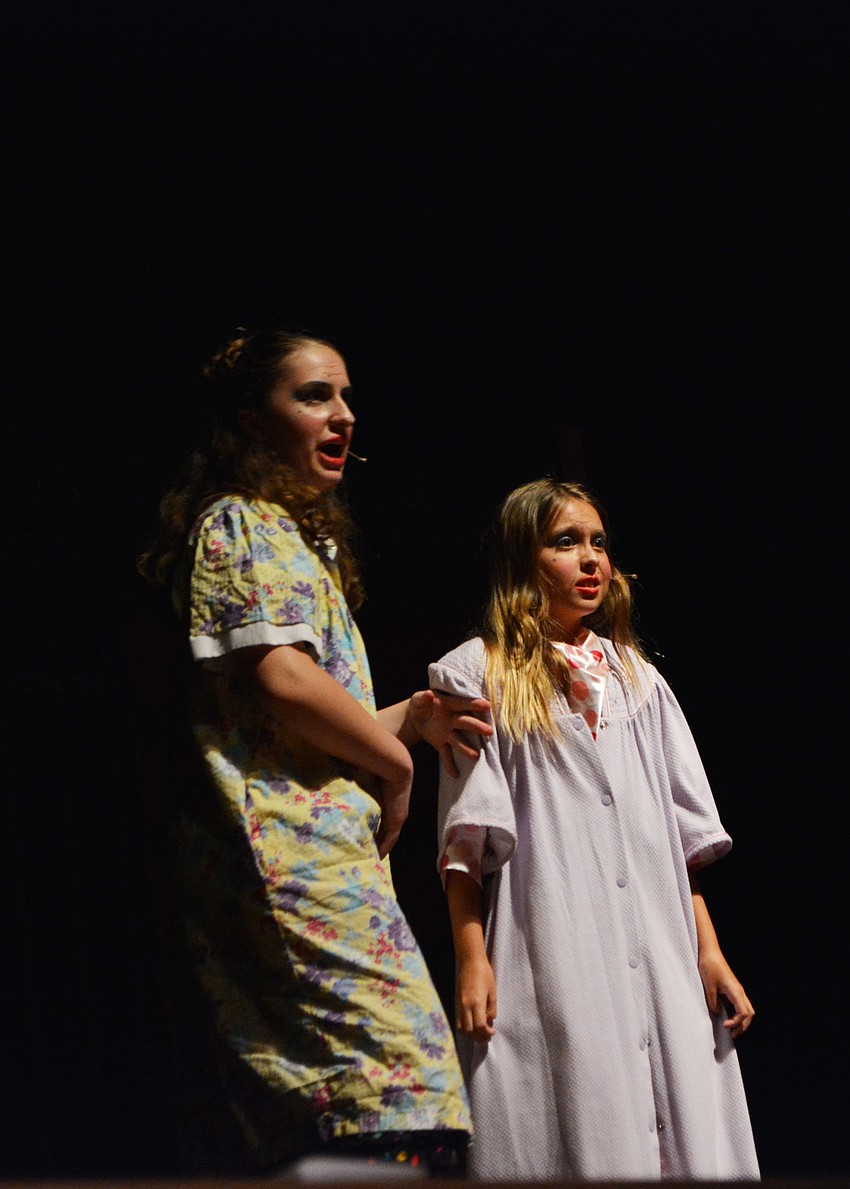 Paige Alter and Alyssa Little portray Spiker and Sponger, respectively. They are sisters who swindle and make sure James knows he is not important.