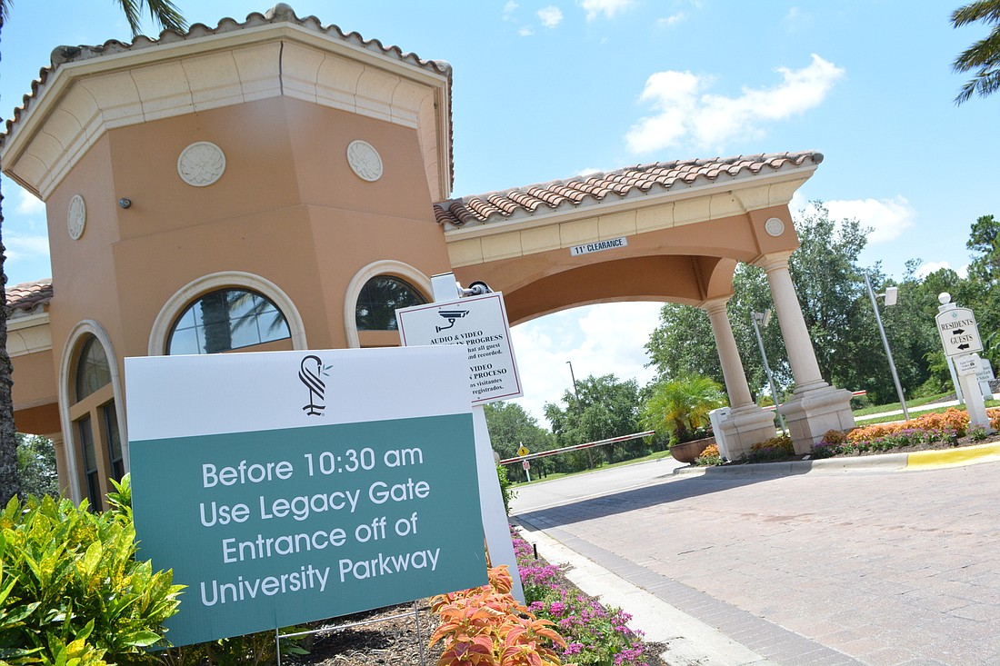 New hours for the Balmoral Woods Boulevard entrance into The Country Club at Lakewood Ranch will be 10:30 a.m. to 10:30 p.m.