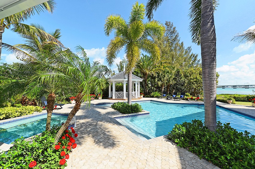 The outdoor entertainment area features more than 4,000 square feet of space.