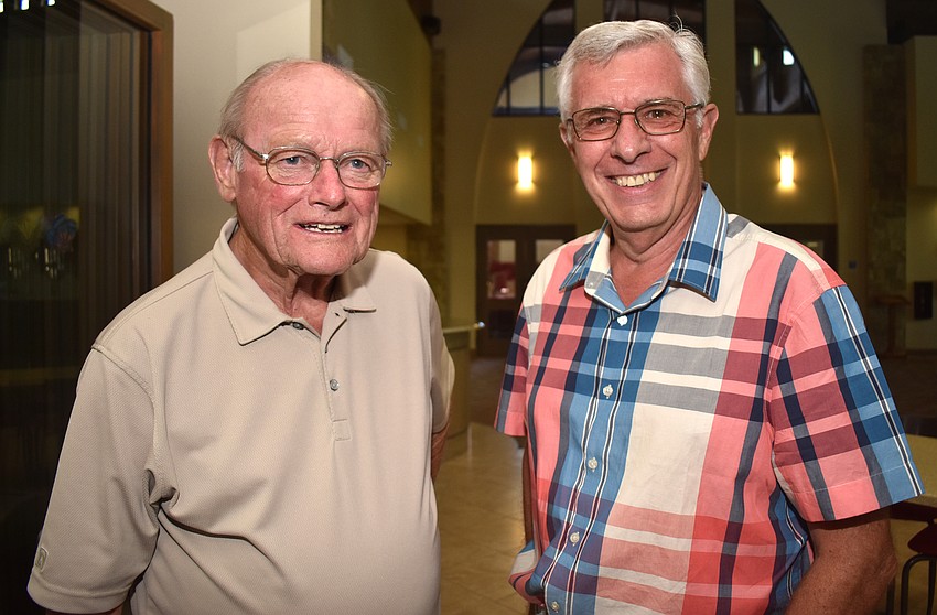 Gary Aubry and the Rev. Norman Pritchard