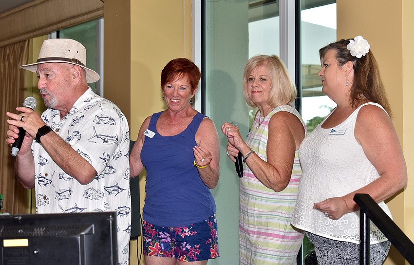 Phil Jalwan, Carol Patulo, Mary Jalwan and Karen O’Keefe sing “Love Shack.”