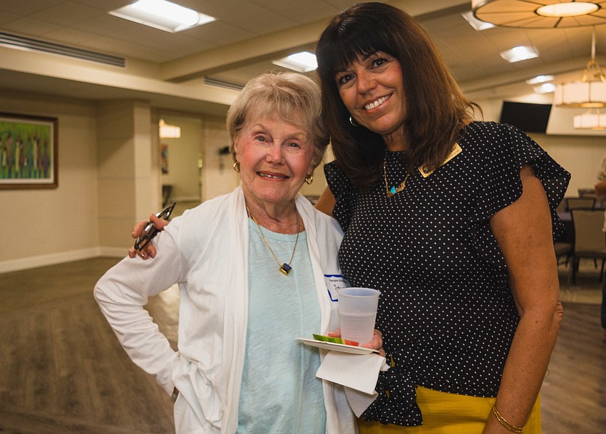 Sylvia Gross and Temple Emanu-El Education Director Sabrina Silverberg