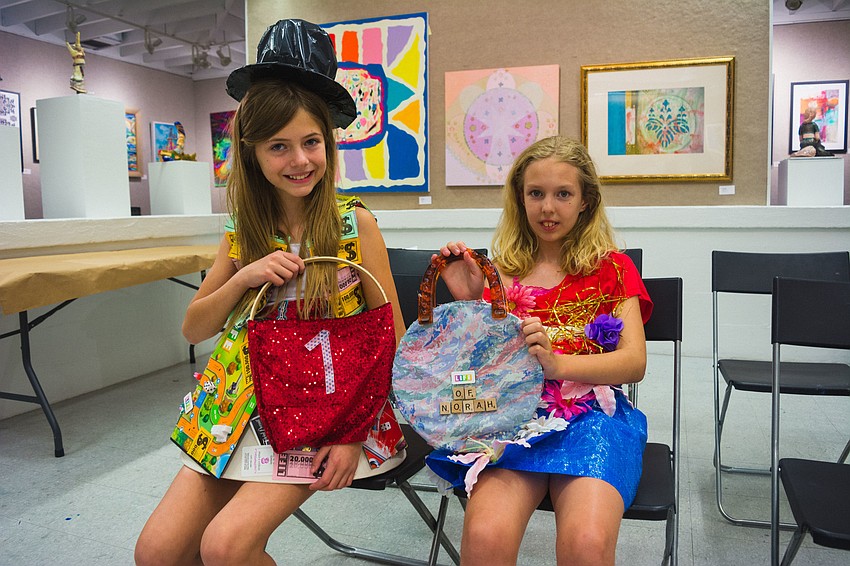 Tatem River and Norah Posey show off the accessories they designed.