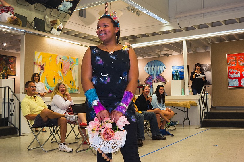 Sierra Thompson designed and models a look inspired by her love of unicorns and the film 