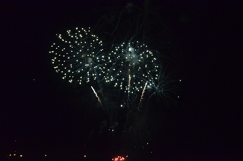 There were 1,100 shells shot off during the show.