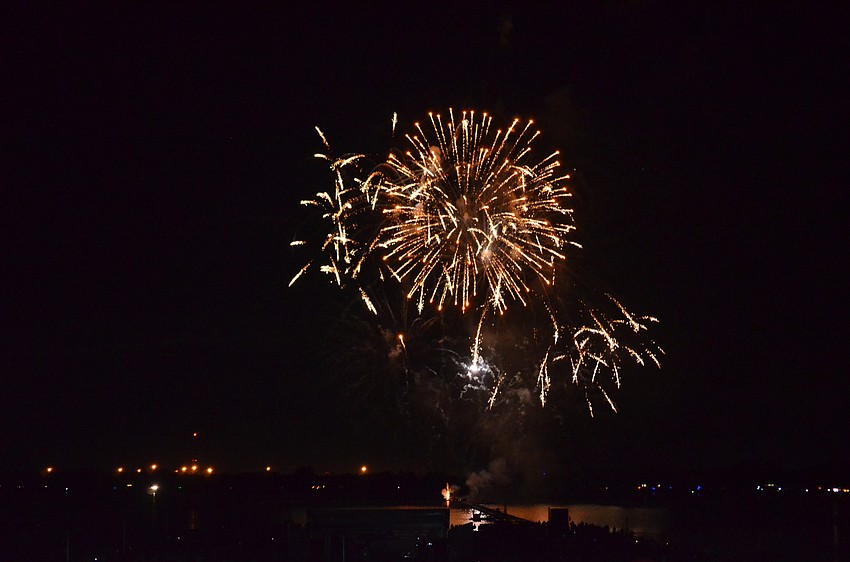 The fireworks show at Benderson Park lasted for 17 minutes.