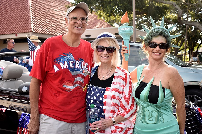 Steve Gianopolus and Sandy and Irina LaRose