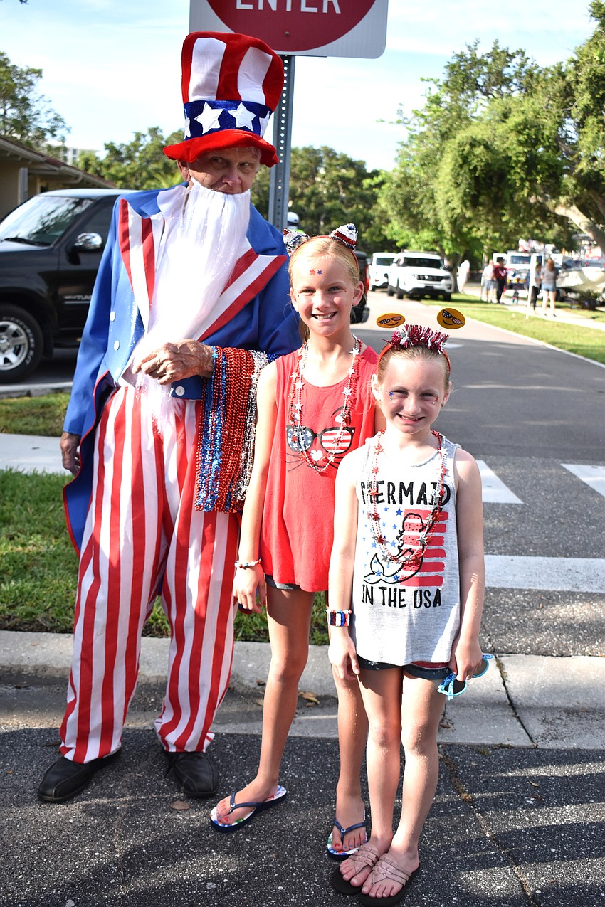 Uncle Sam with Anna and Julia Donnellan