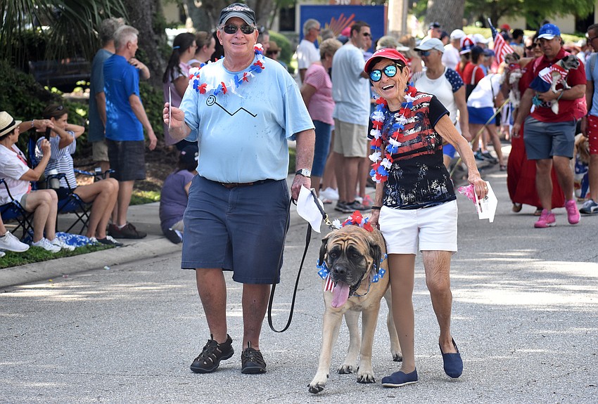 Lenny and Susan Landau with Sammy