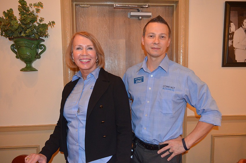 Bonnie Marks and Nathan Pawlukiewicz, of Comcast Business