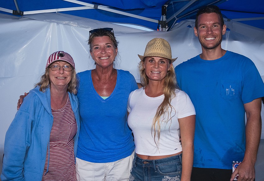 Siesta Key Chamber of Commerce's Debbie Szczesny, Ann Frescura, Rachel Dixon and Gabe Hartmann