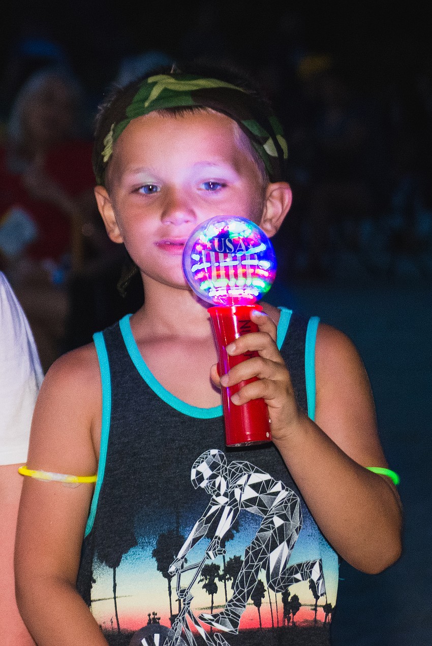 Brandon Carter waits for the sky to light up.