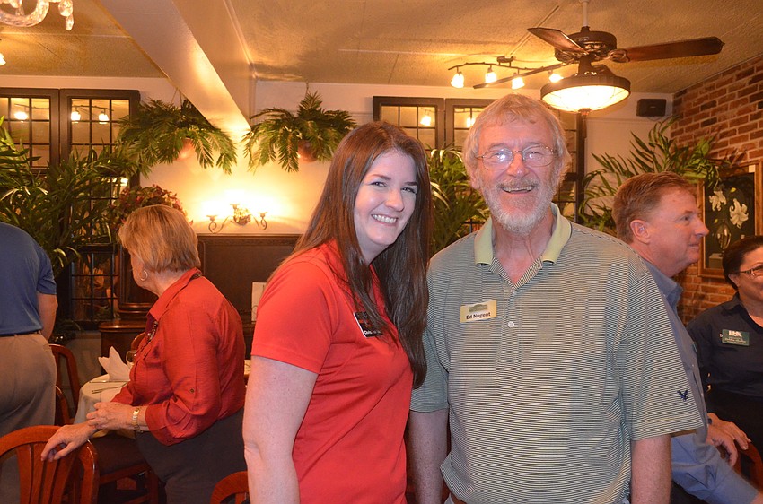 Christine Gay, of The Wright Way Emergency Water Removal, and Ed Nugent, of Cornerstone Signs & Graphics