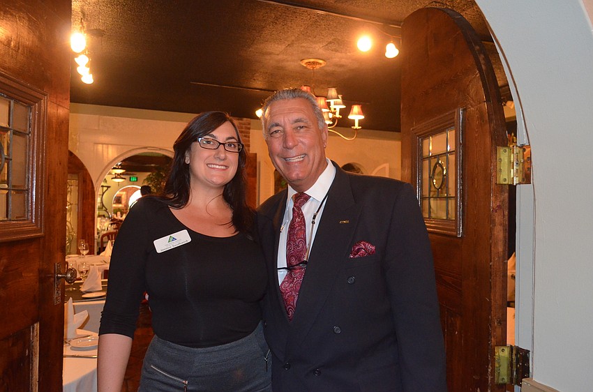 Jessica Southwick, of AAA Payroll Services, and Andrew Vac, of RE/MAX