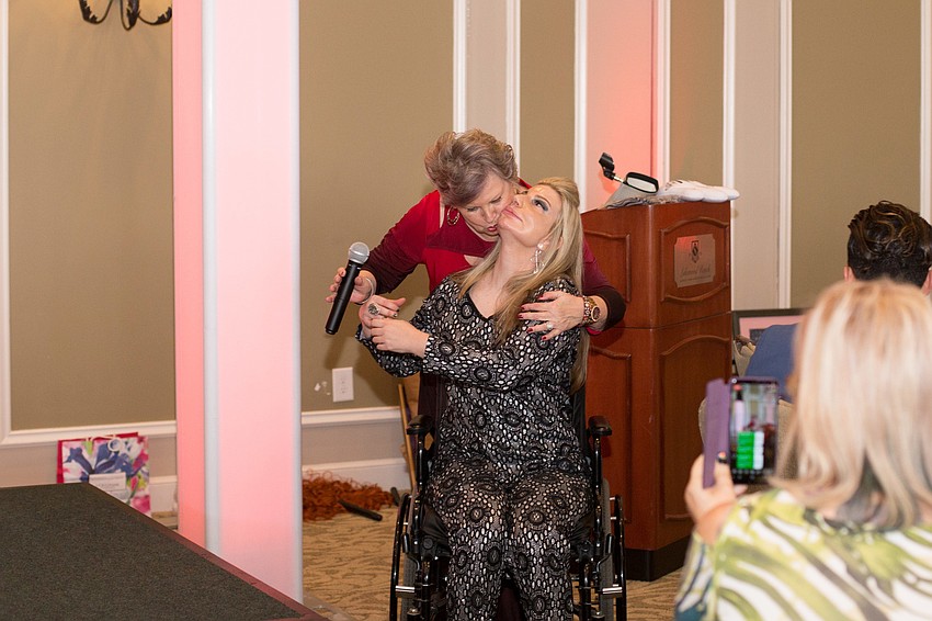 Samantha Bozza thanks her mom, Alice.