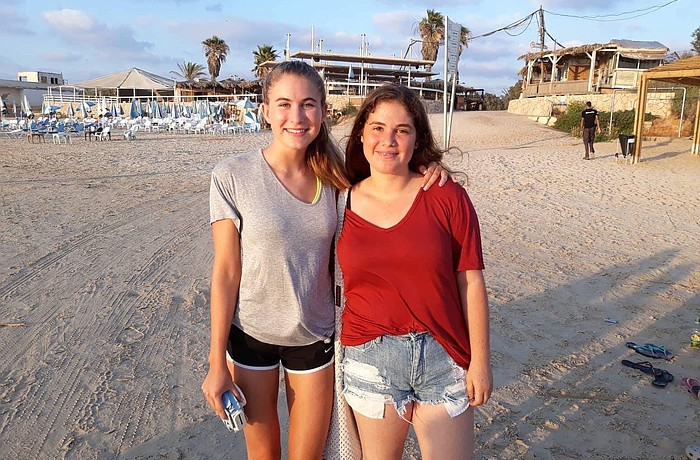Natalie Mount was able to visit with her pen pal, Lia Silber, in Tel Mond, Israel.