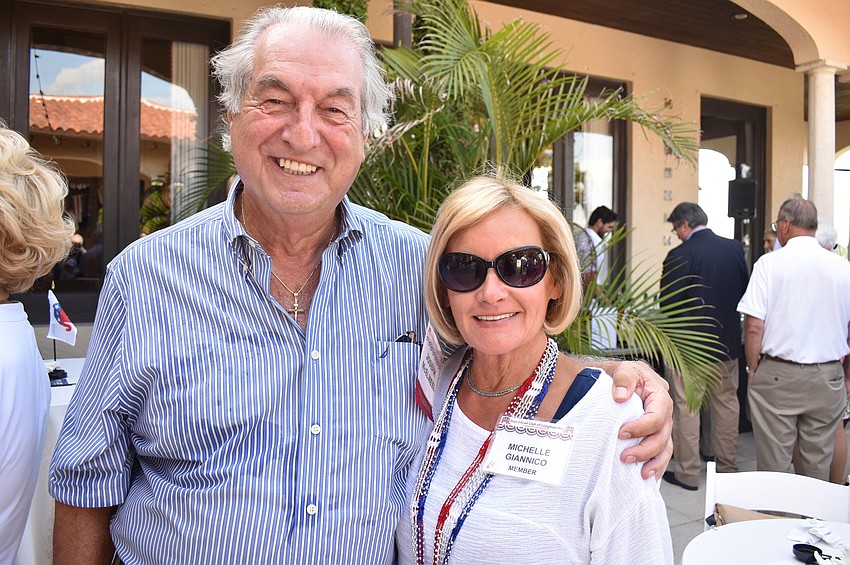 Republican Club of Longboat Key President Joe McElmeel and Michelle Giannico