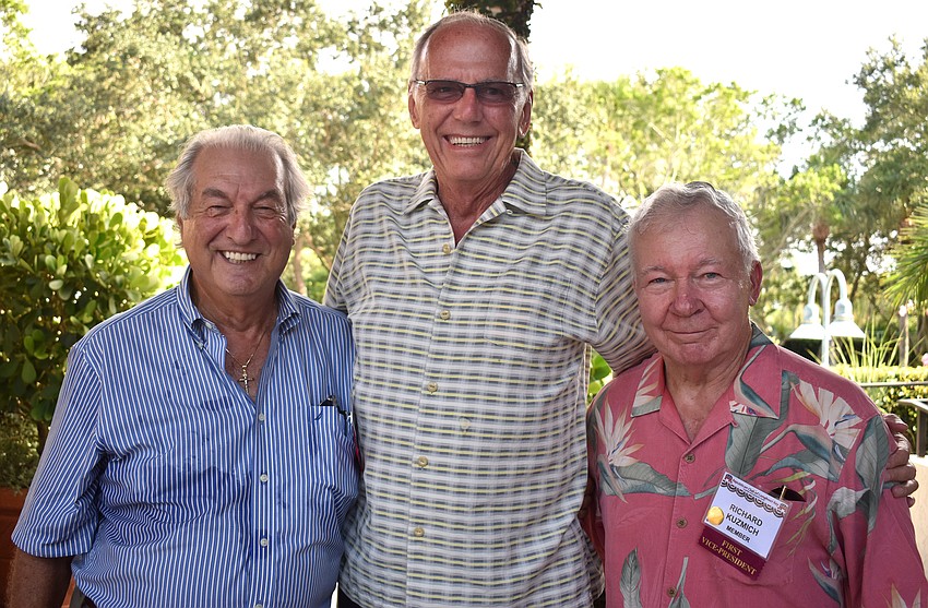 Republican Club of Longboat Key President Joe McElmeel, Dave O’Malley and Richard Kuzmich