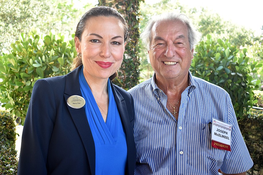 Marcy Diaz and Republican Club of Longboat Key President Joe McElmeel