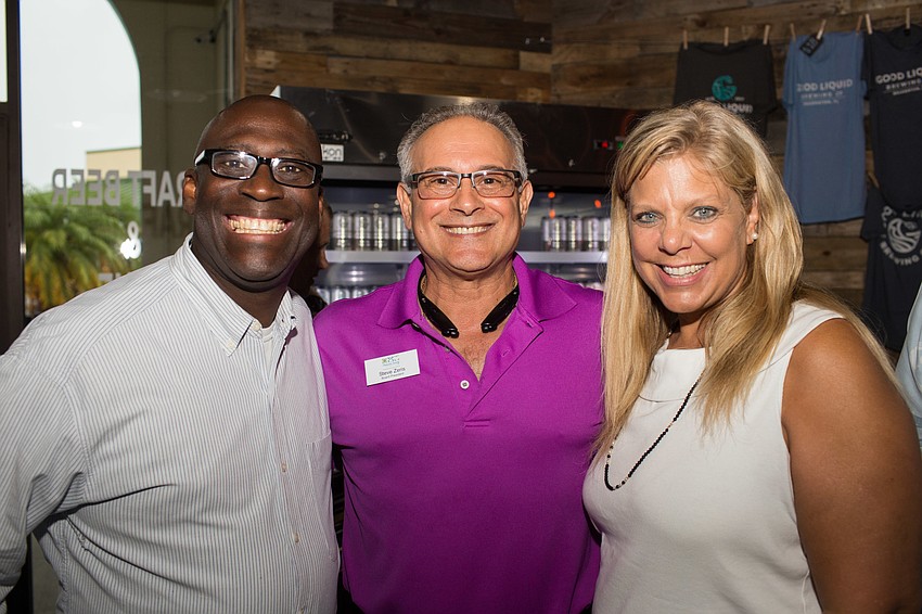 Edwin Robinson with Steve and Sharon Zeris