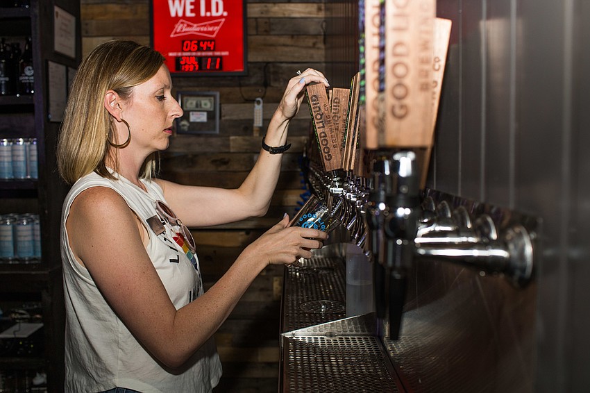 Annie Breitinger was one of the guest bartenders for the evening.