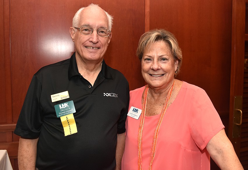 Dennis Hassell and Chamber President Gail Loefgren
