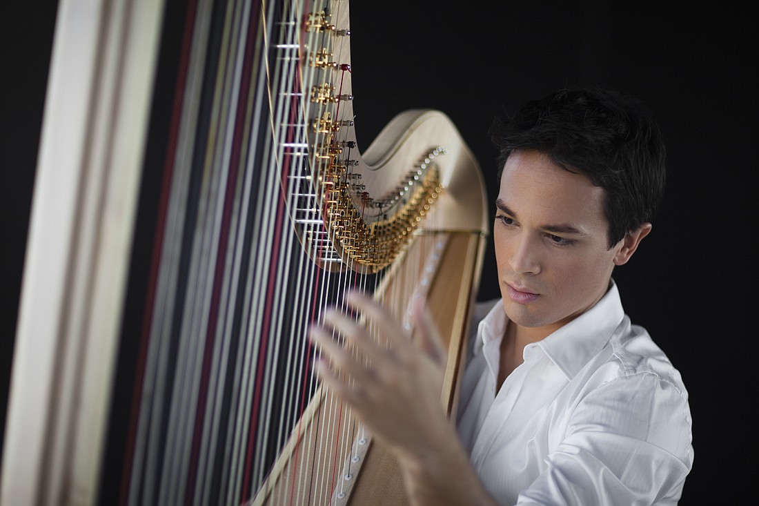 â€œPrincipal Harpâ€ will feature Emmanuel Ceysson,  principal harpist of the Metropolitan Opera Orchestra, Feb. 2. Photo by JC Husson