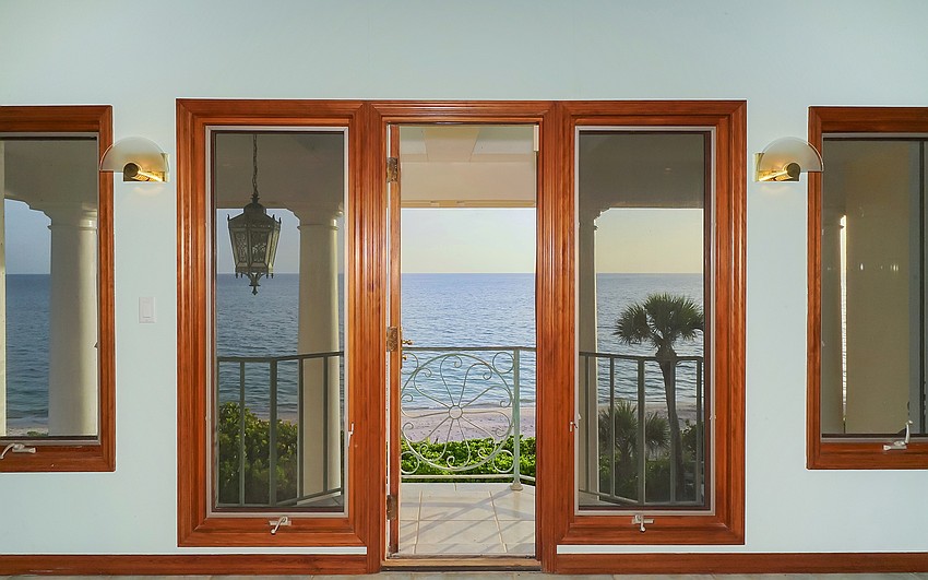 The guest home overlooks the gulf.