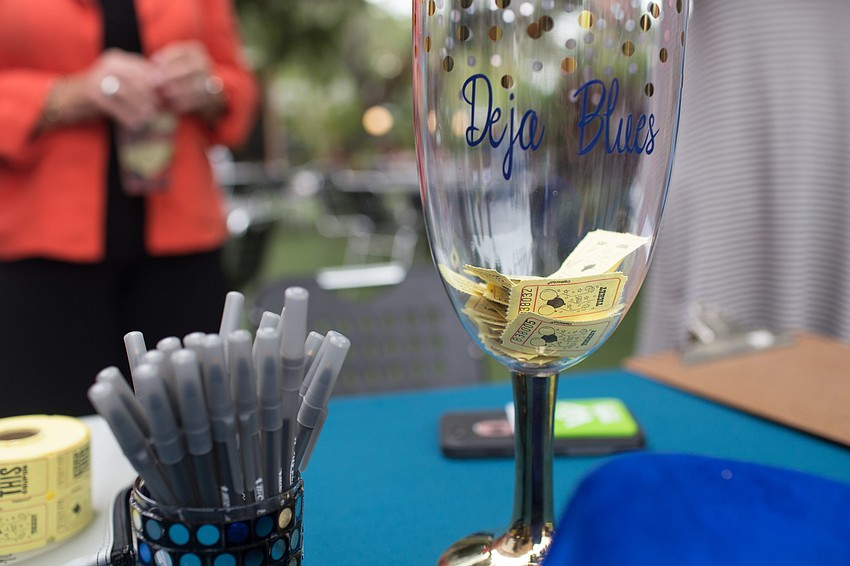 Tickets to Deja Blues were given away in the raffle drawing.