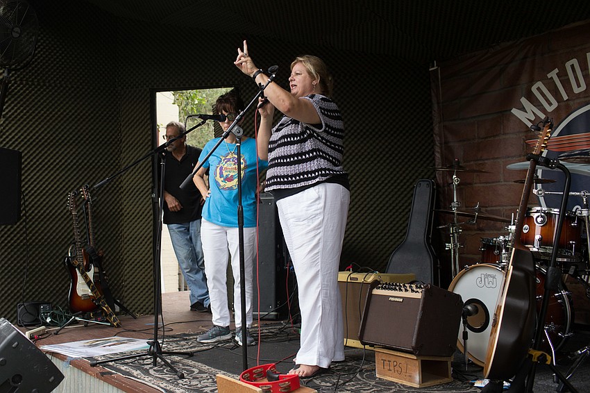 WRC President and CEO Ashley Brown thanks everyone for coming to Blues & Brews.